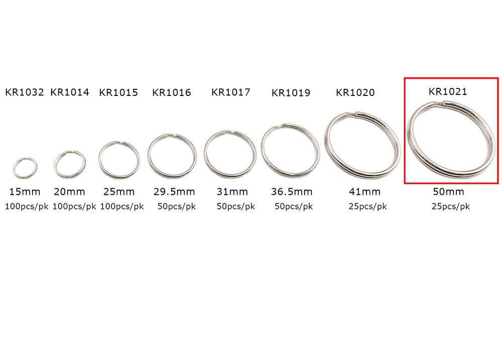 KR1021  50mm Split Key Ring Clasp