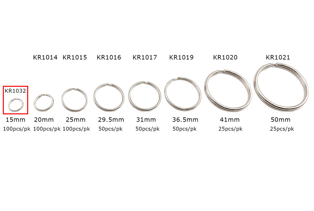 KR1032  15mm Split Key Ring