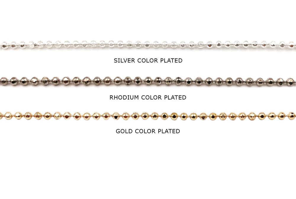 MC1110  2mm Ball Chain CHOOSE COLOR FROM DROP DOWN ARROW