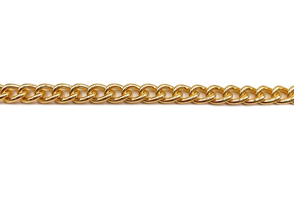 MCSX-114S  18K Gold Plated Curb Chain