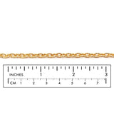 MCSX212S  18 Karat Gold Plated Cable Chain