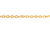 MCSX212S  18 Karat Gold Plated Cable Chain