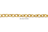 MCSX214S  18 Karat Gold Plated Cable Chain