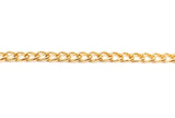 MCSXSH130  18 Karat Gold Plated Curb Chain