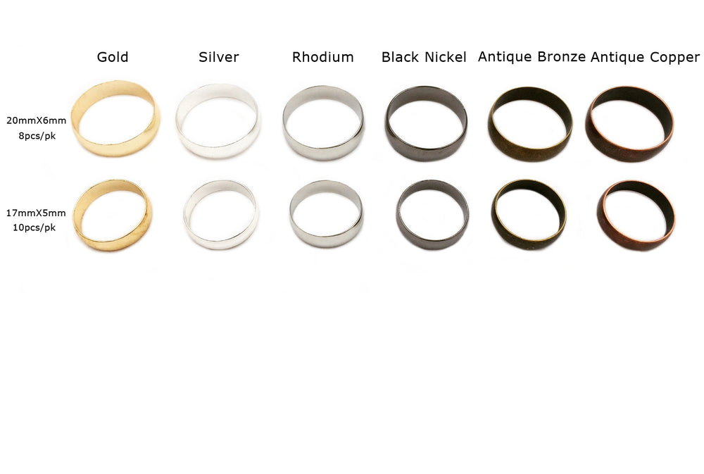 MP3392-3 Solid Round Ring CHOOSE COLOR/SIZE BELOW