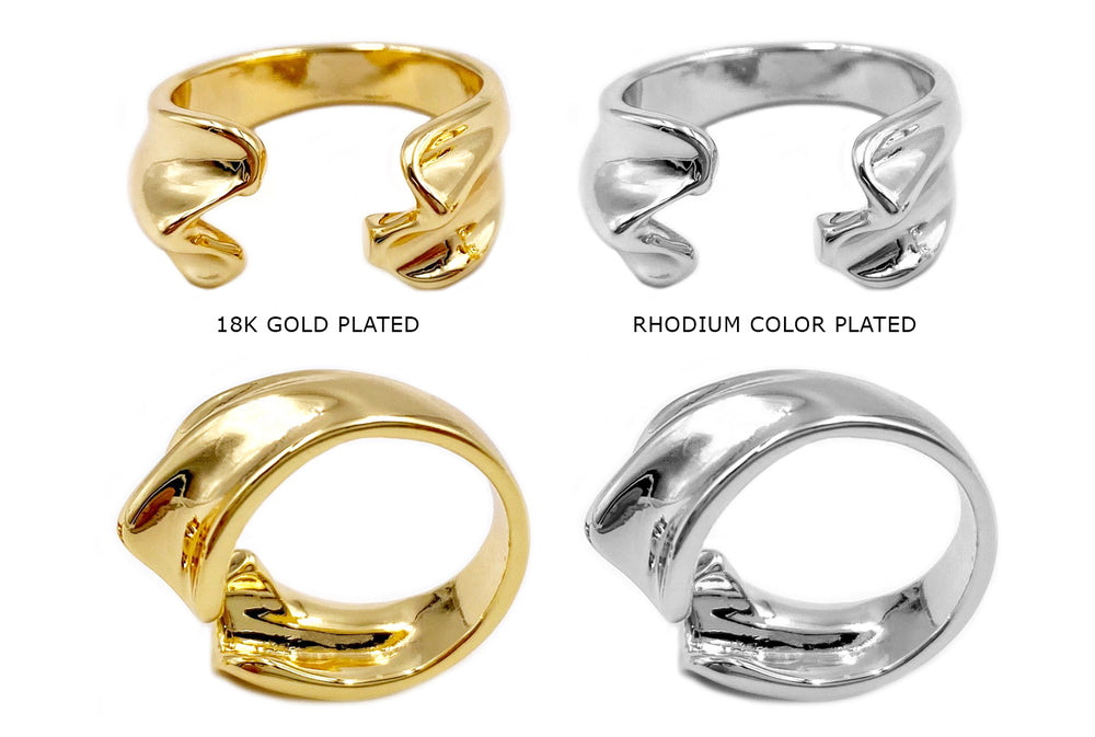 MP3898 Clam Shell Ring CHOOSE COLOR BELOW