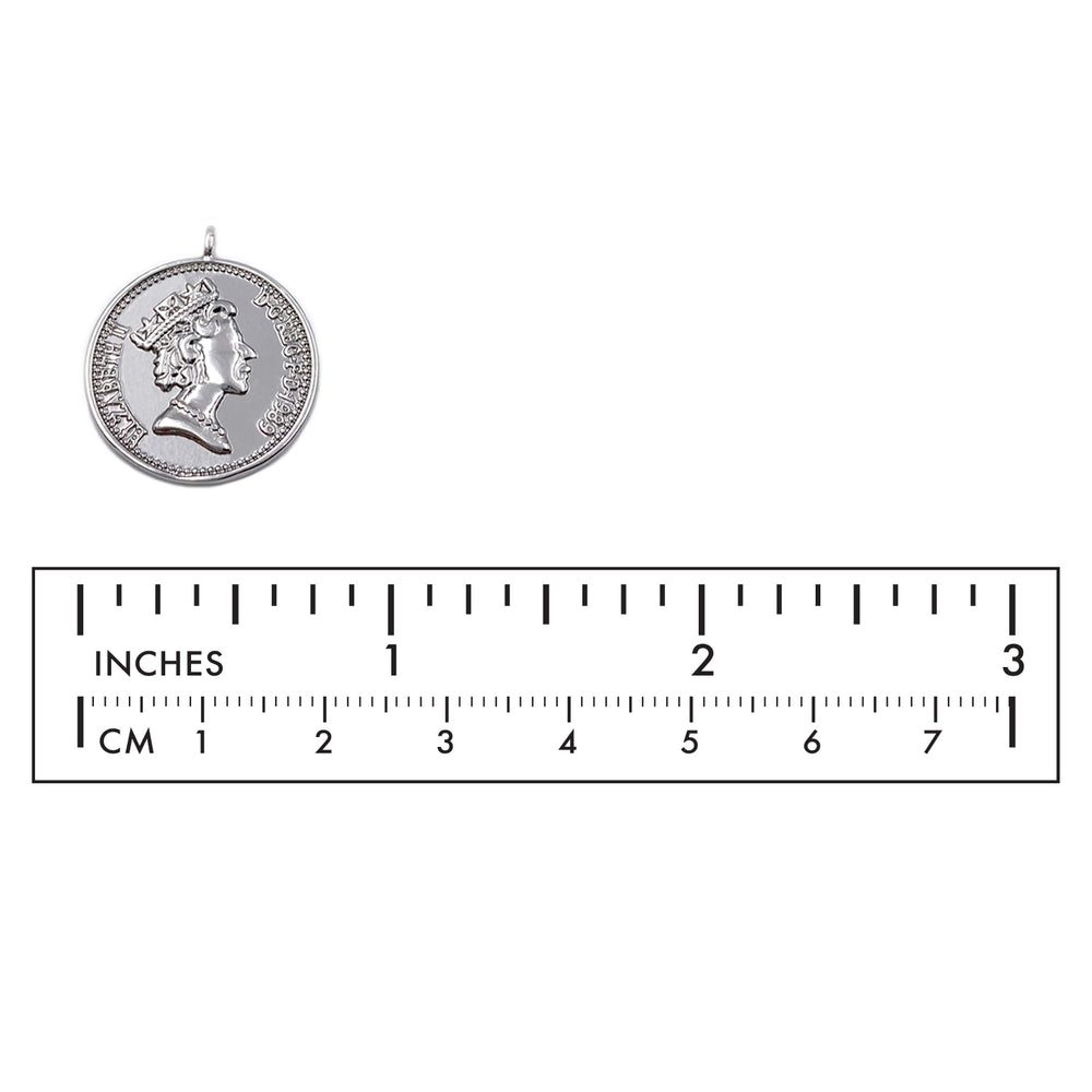 MP3906 Queen Elizabeth Coin Pendant/Charm CHOOSE COLOR BELOW