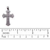 MP3935 Cubic Zirconia Cross Pendant - CHOOSE COLOR BELOW