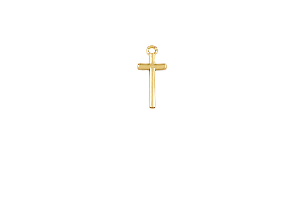 MP3937 18k Gold Plated Dainty Cross Charm /Pendant