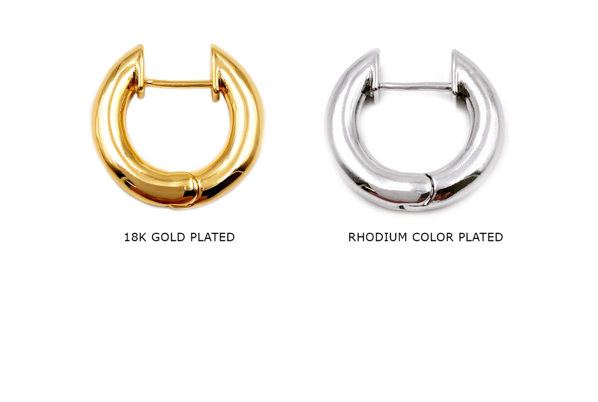 18K Gold Plated Ear Hoops - Ear Hoops - Earrings – Athenian