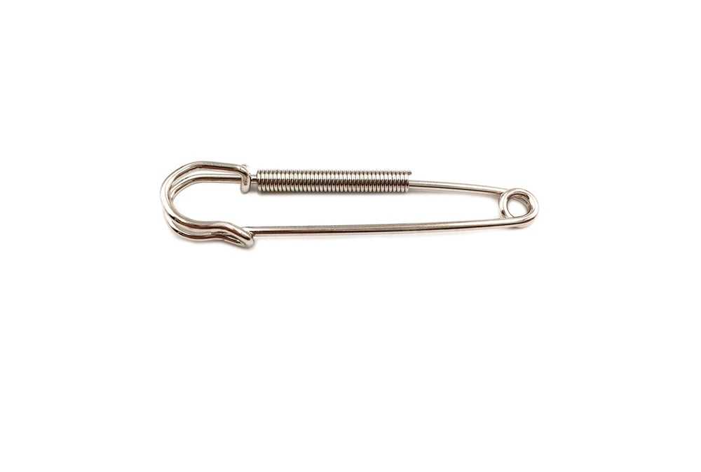 SPSZ1006 Safety Pin Brooch With Coil