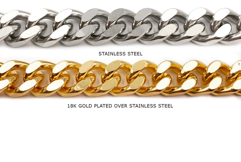Large Diamond Cut Cuban Curb Chain - DIY Jewelry Supplies, Bulk ...