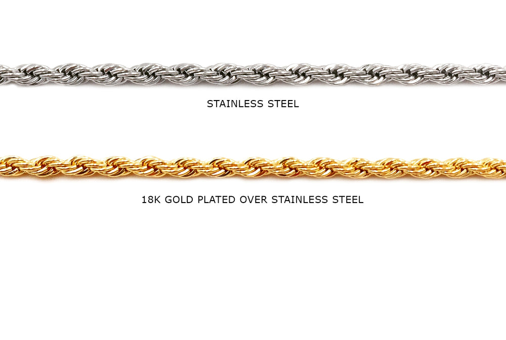 SSC1041 Twisted Rope Chain CHOOSE COLOR BELOW