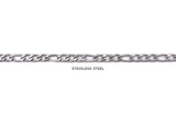 SSC1097 Stainless Steel Flat Figaro Chain