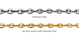SSC1081 Stainless Steel Puffy Mariner Chain