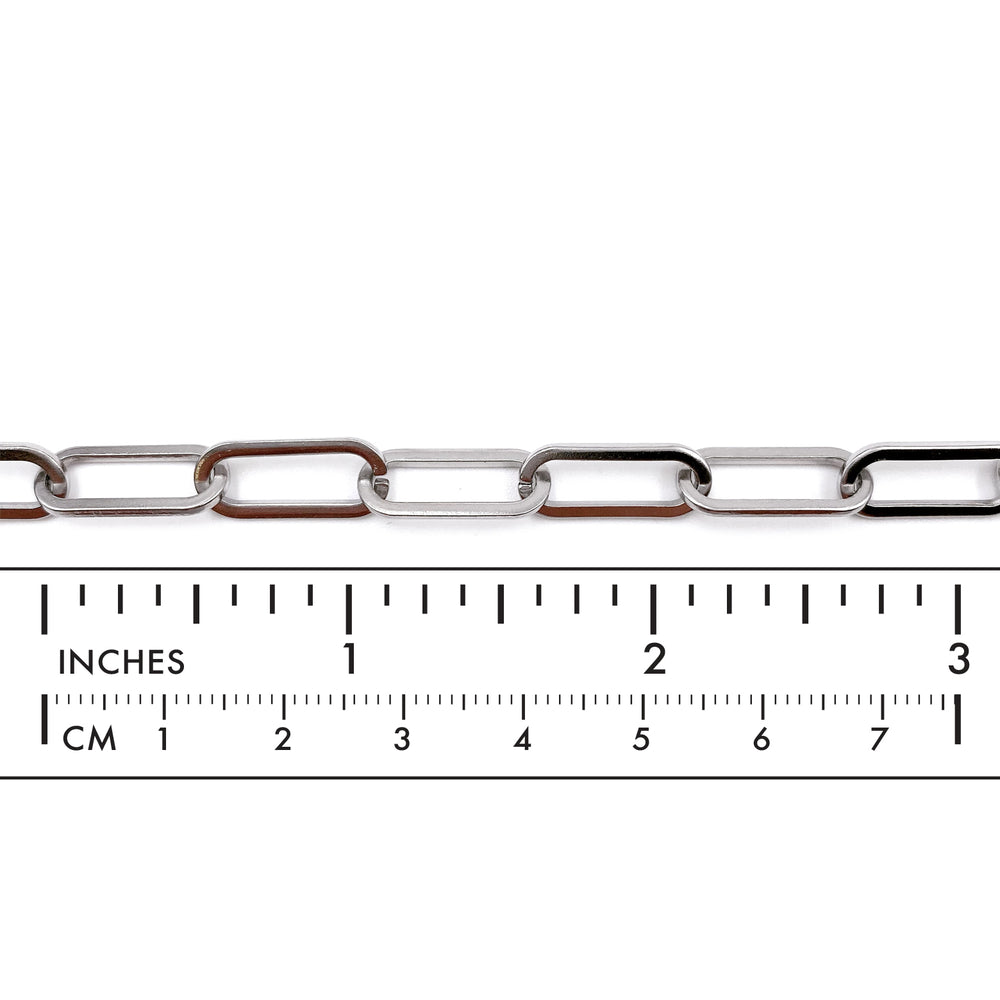 SSC1084 Elongated Flat Oval Stainless Steel Chain