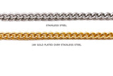 SSC1091 Stainless Steel Curb Chain CHOOSE COLOR BELOW