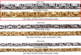 SSC1101 Chunky Rectangular Stainless Steel Chain CHOOSE COLOR BELOW
