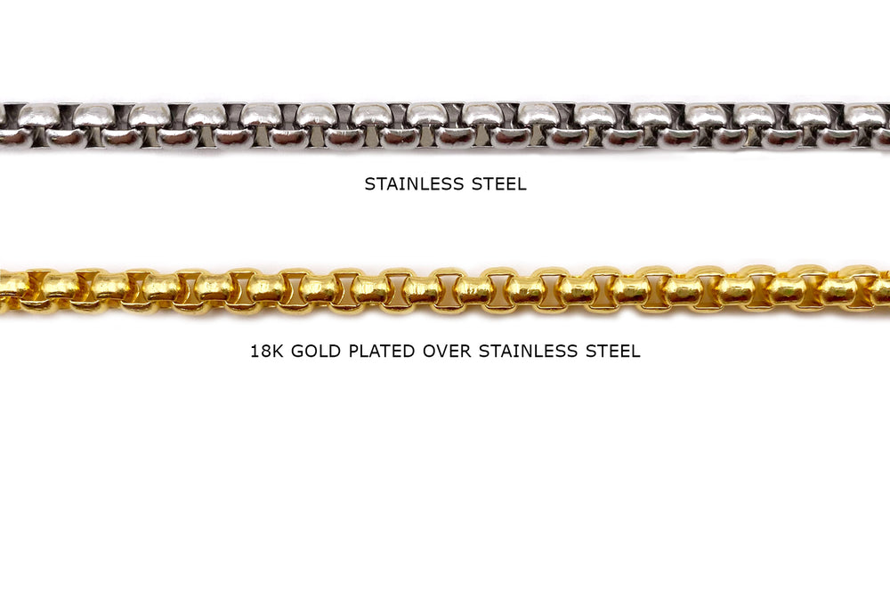Stainless Steel Rounded Box Chain - Wholesale Box Chains For Jewelry ...