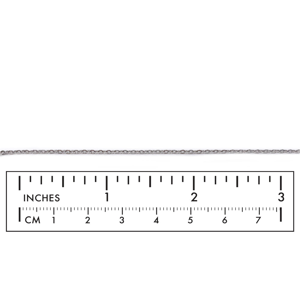 Dainty Stainless steel oval link chain with ruler