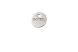 SSP1188 Stainless Steel Jewelry Tag Printed "Stainless Steel"