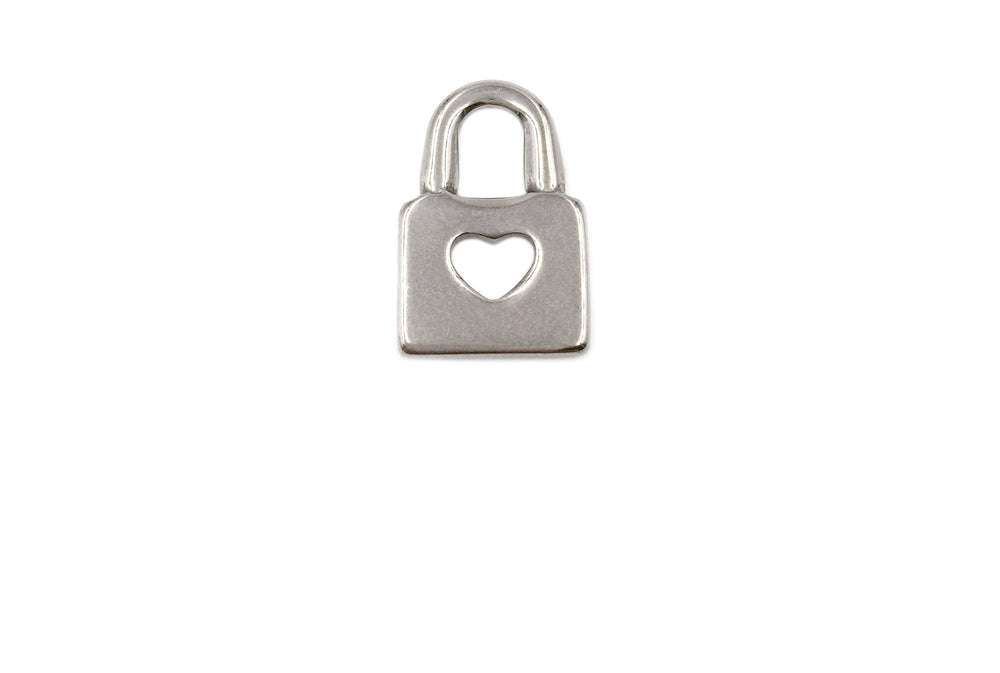 SSP1194 Stainless Steel Padlock With Heart Charm/Pendant
