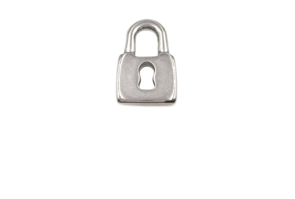 SSP1195 Stainless Steel Padlock With Key Charm/Pendant