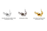SSP1248 Stainless Steel Crimp Cover 3.2mm CHOOSE COLOR BELOW