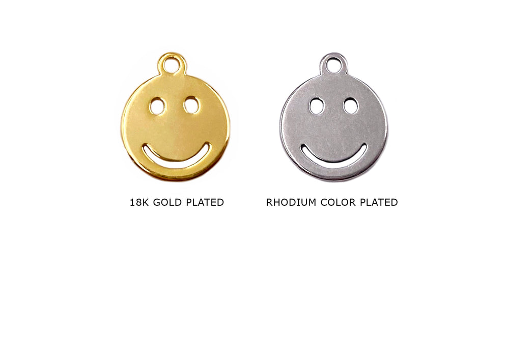 SSP1267 Stainless Steel Smiley Charm/Pendant