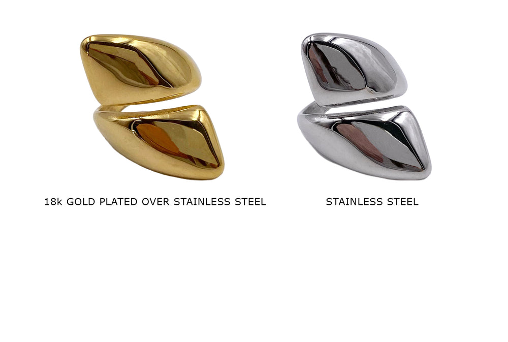 SSP1319  Contemporary Chunky Wrap Around Ring CHOOSE COLOR BELOW