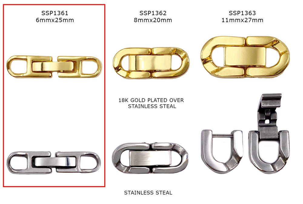 SSP1361  25MM Clasp - Watch Band Clasp CHOOSE COLOR BELOW
