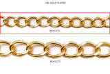 BCH1272 18K Gold Plated Curb Chain