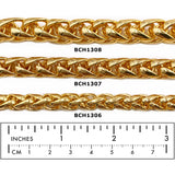 BCH1306  18k Gold Plated Wheat Chain
