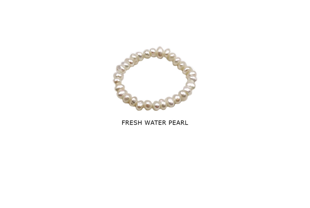 FWPR1004 Rondelle Fresh Water Pearl  Ring