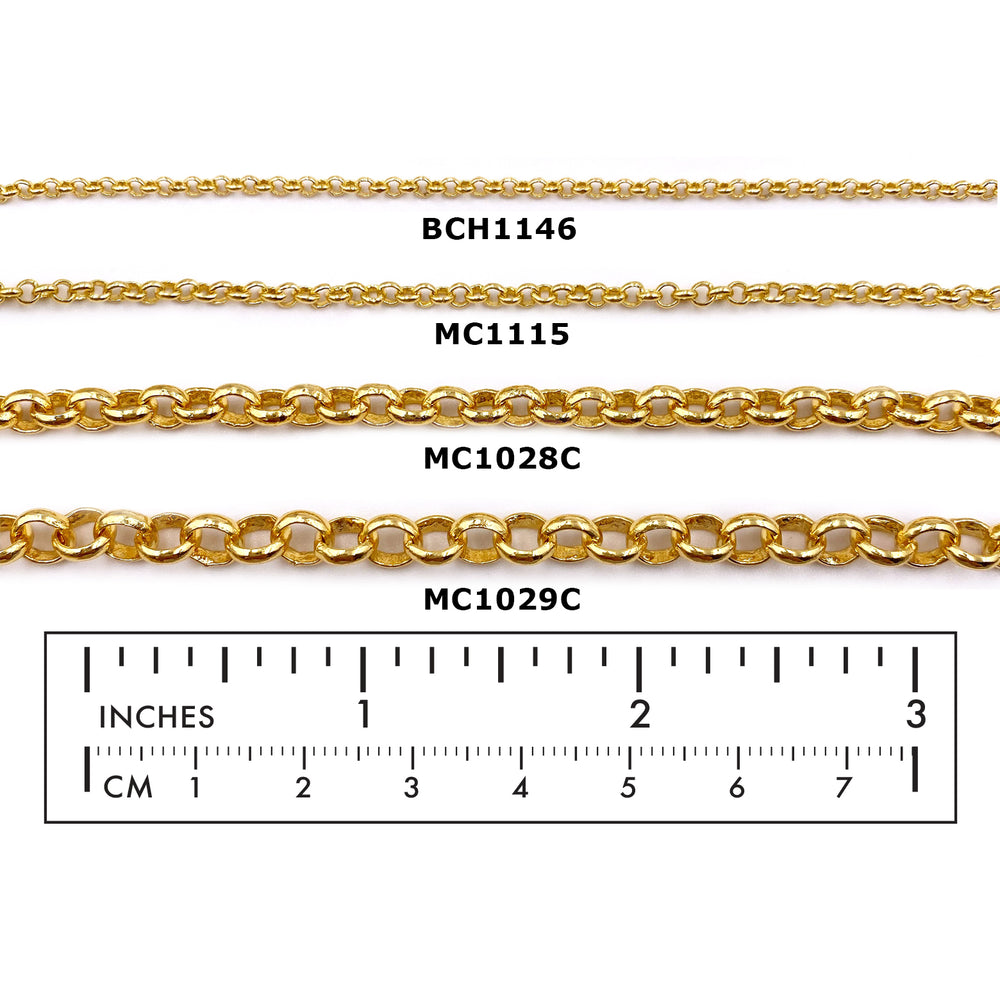 Jewelry Chain - Rolo Chain - Round Link Chain - Jewelry Chain Supplies ...